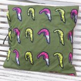 Cushion wax patterns green shrimp