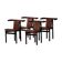 Hans Olsen, Set of 4 Frederik VII dining chairs, oak and leather, mid-20th century