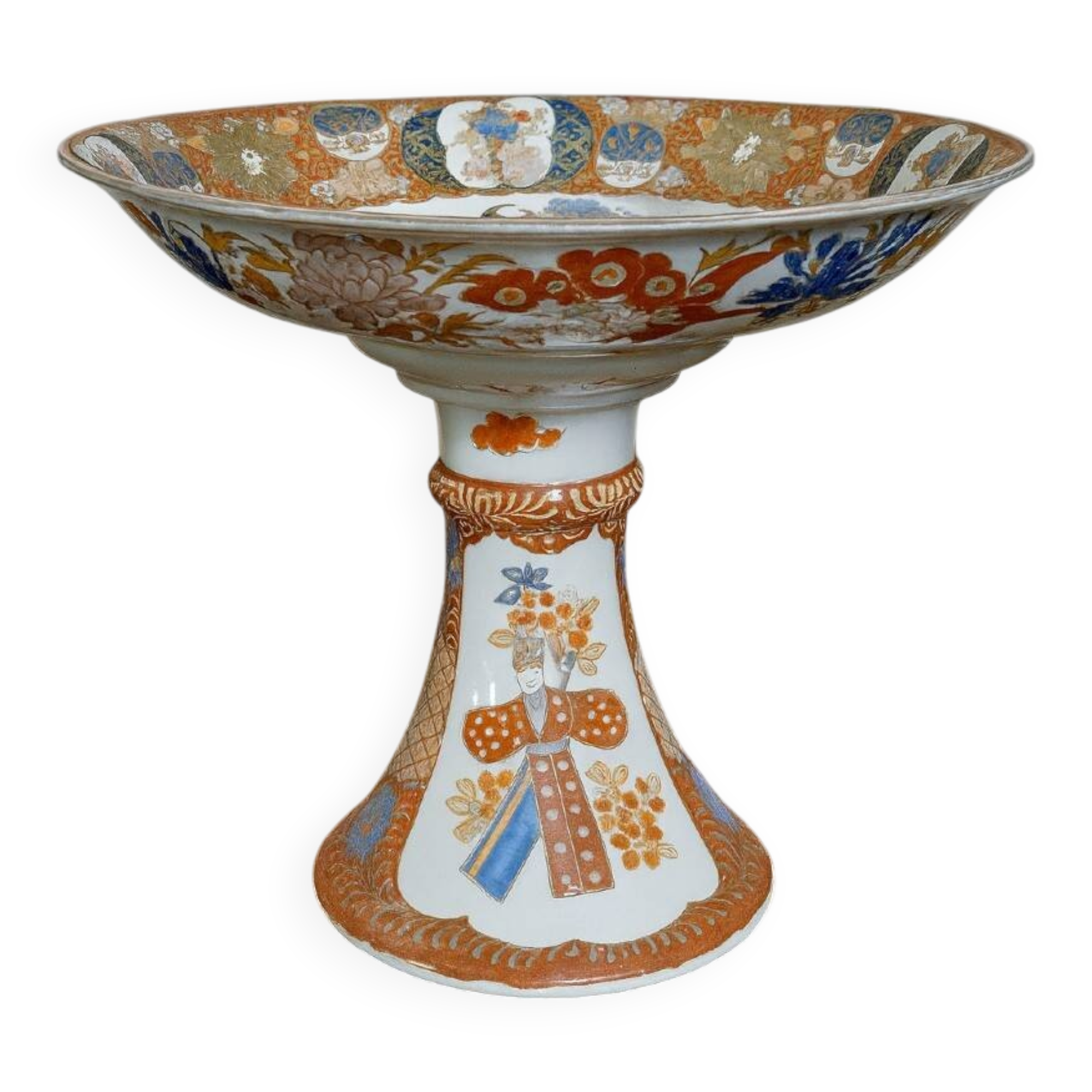 Cup on pedestal in porcelain – Imari decoration, Japan late 19th century