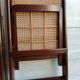 Vintage folding cane and wood chairs