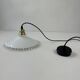 Antique lace-work pendant light in vintage opal, 24.5 cm