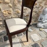 Set of 4 KIPAS mahogany chairs