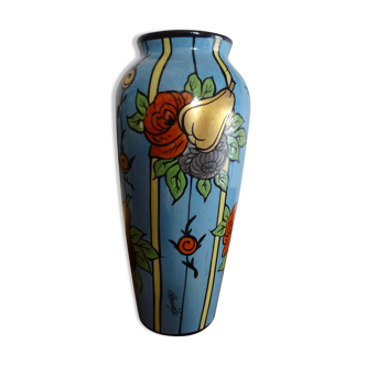 Vase art déco porcelaine de paris, jacques,jules thielès - chanele 1920