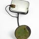 Original 1940s Kaiser Idell industrial metal table lamp model 6581 in black