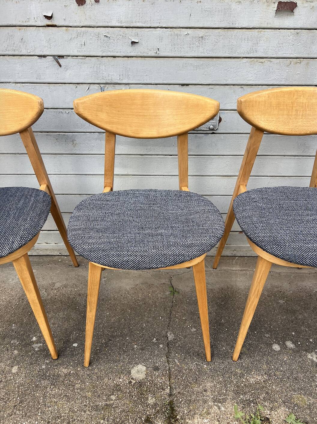 (Lot) 4 Baumann Fontania chairs 1960 (Fully restored)