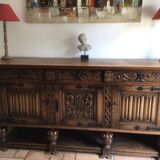Vintage Henri II sideboard purchased in Drouot in 2000