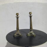 Pair of antique candle holders