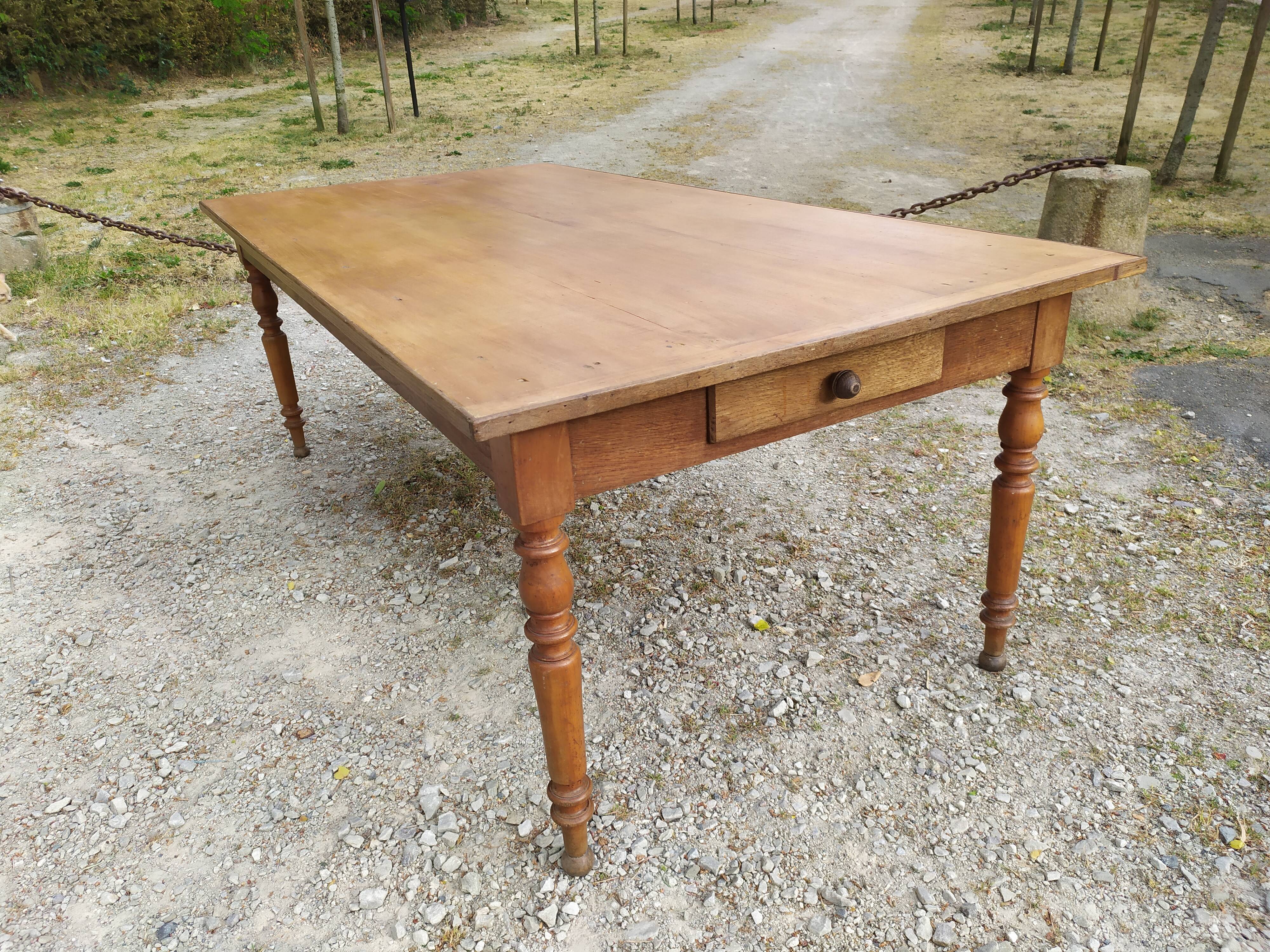 Table de ferme 200 cm extensible