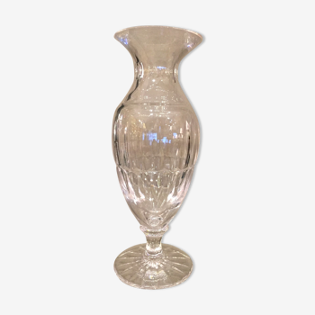 Vase soliflore en cristal taille col evase