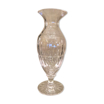 Vase soliflore en cristal taille col evase