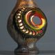 Vintage ceramic table lamp, Walter Gerhards lamp, 1970s