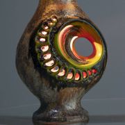 Vintage ceramic table lamp, Walter Gerhards lamp, 1970s
