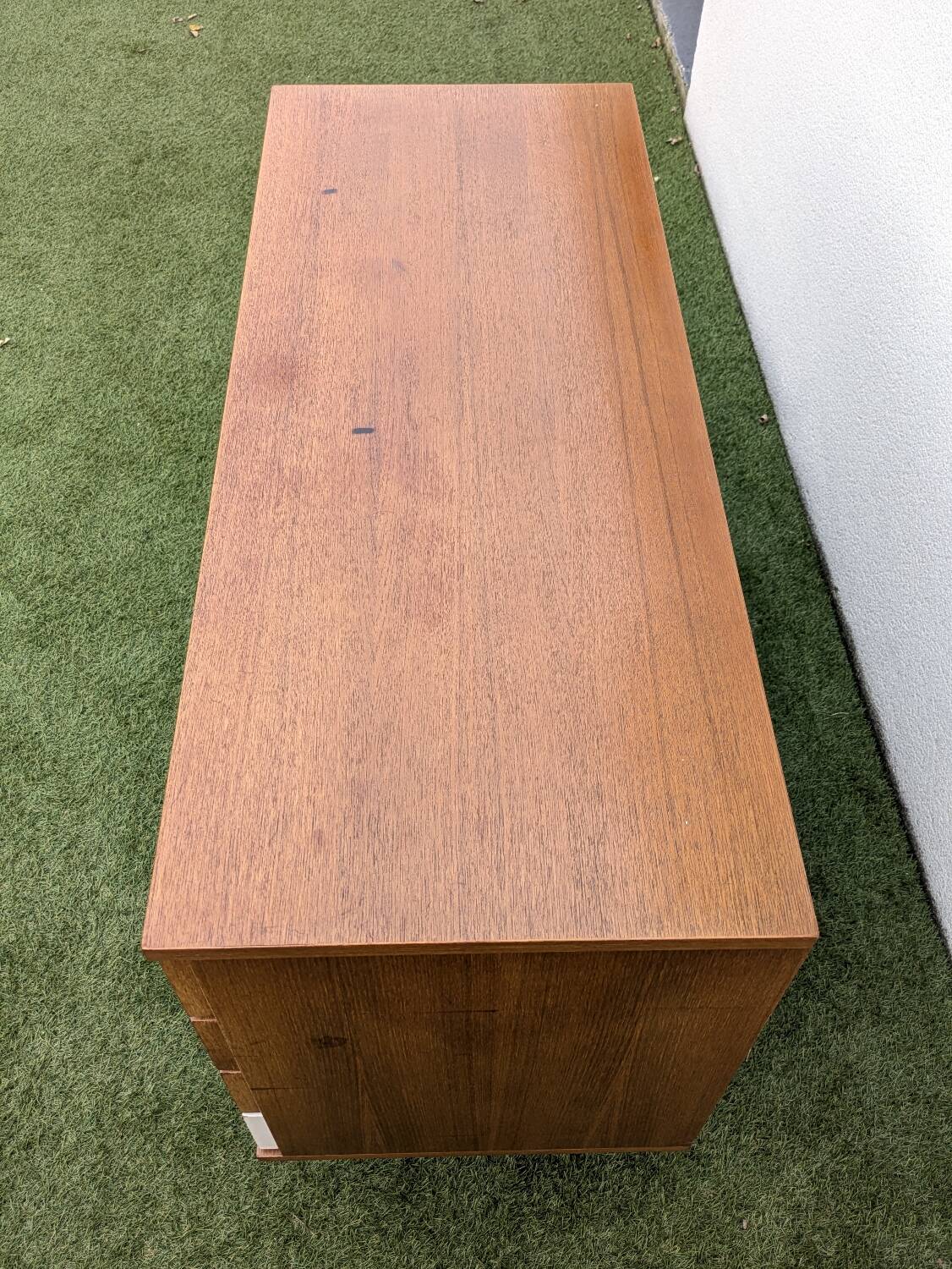 Commode scandinave vintage 1960 Teck & chrome