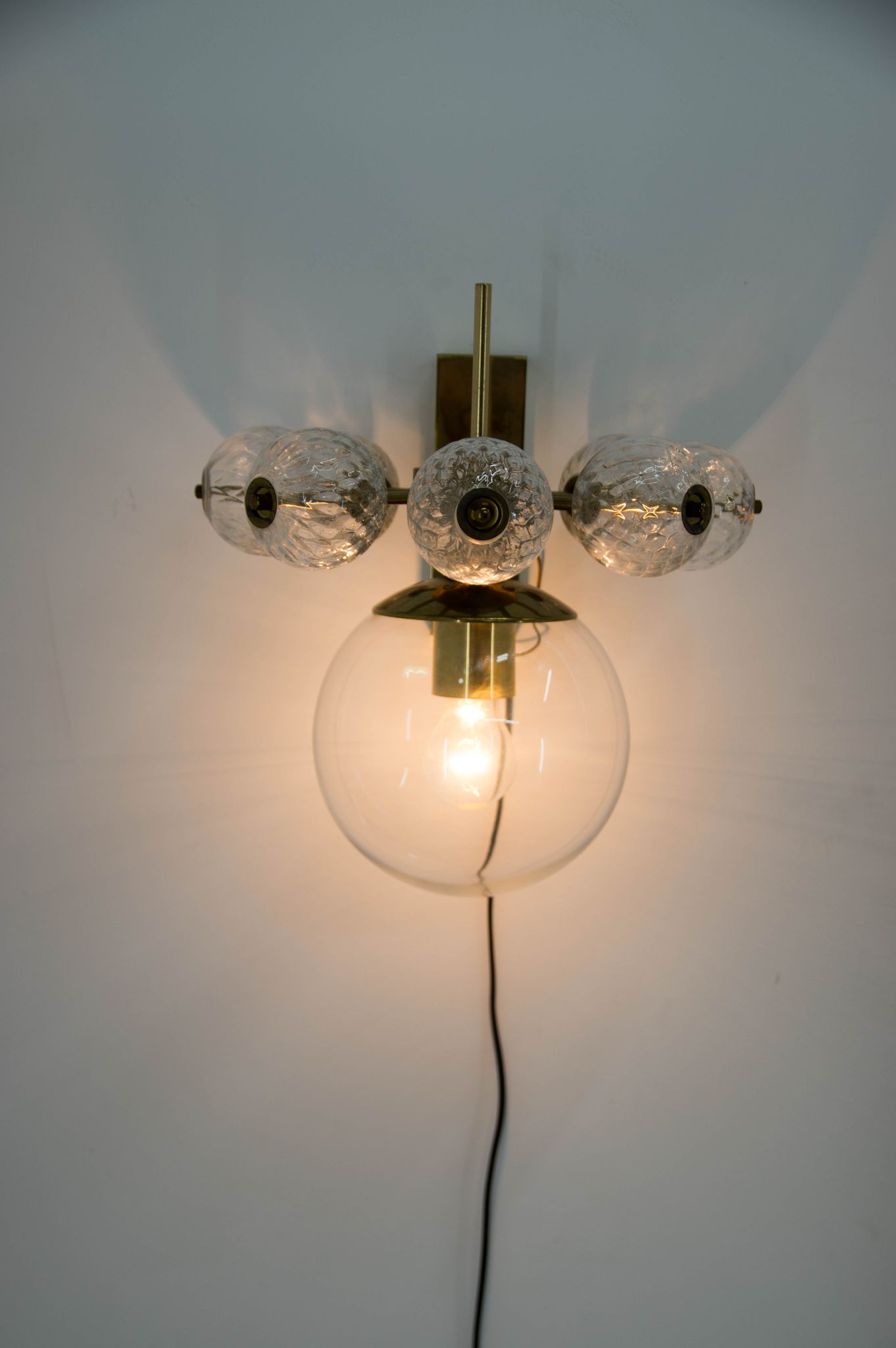 Wall Light by Jaroslav Bejvl for Kamenicky Senov, 1980s, 7+ Items Avaliable