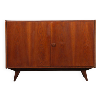 Vintage dark oak chest of drawers by Jiri Jiroutek, model U-450, 1960s