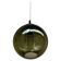 Round green glass ceiling light by Carl Fagerlund for Orrefors, 1967