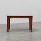 Oak Art Deco dining table with carved frieze, France 1920s