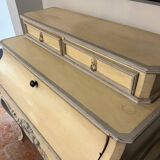 Wooden desk with patina