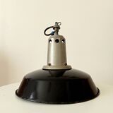 Vintage enamel industrial suspension Reflecto