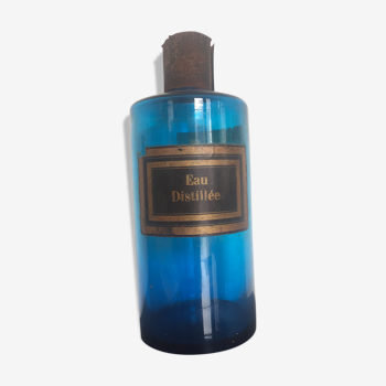 Large blue bottle of apothecary