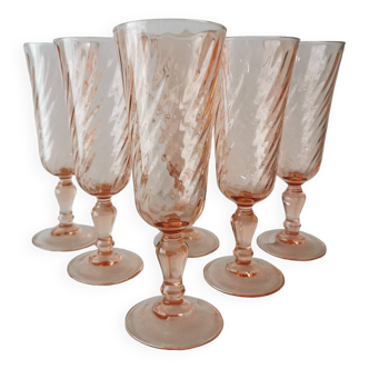 6 Rosaline champagne flutes, Luminarc