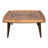 Wood and glass coffee table