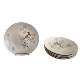 Lot of 6 Deep Plates Porcelain Seltmann Weiden Bavaria Pheasant Birds