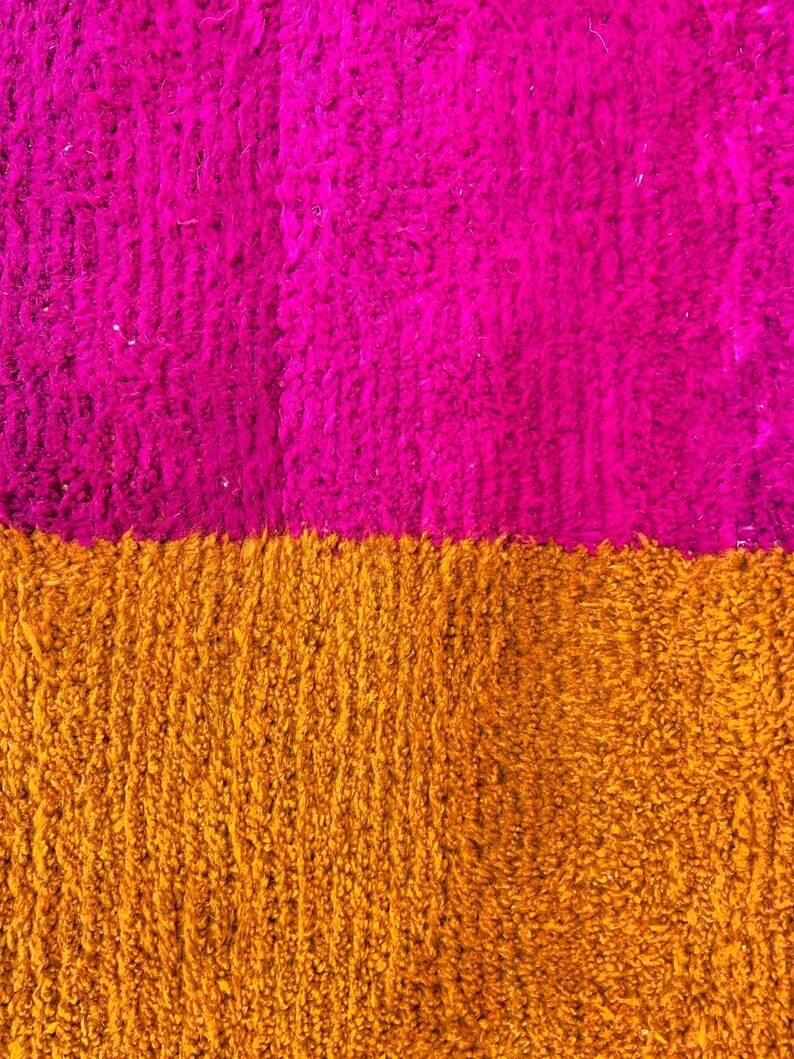 Berber rug made of natural wool, traditionally handwoven, 2/3 m.