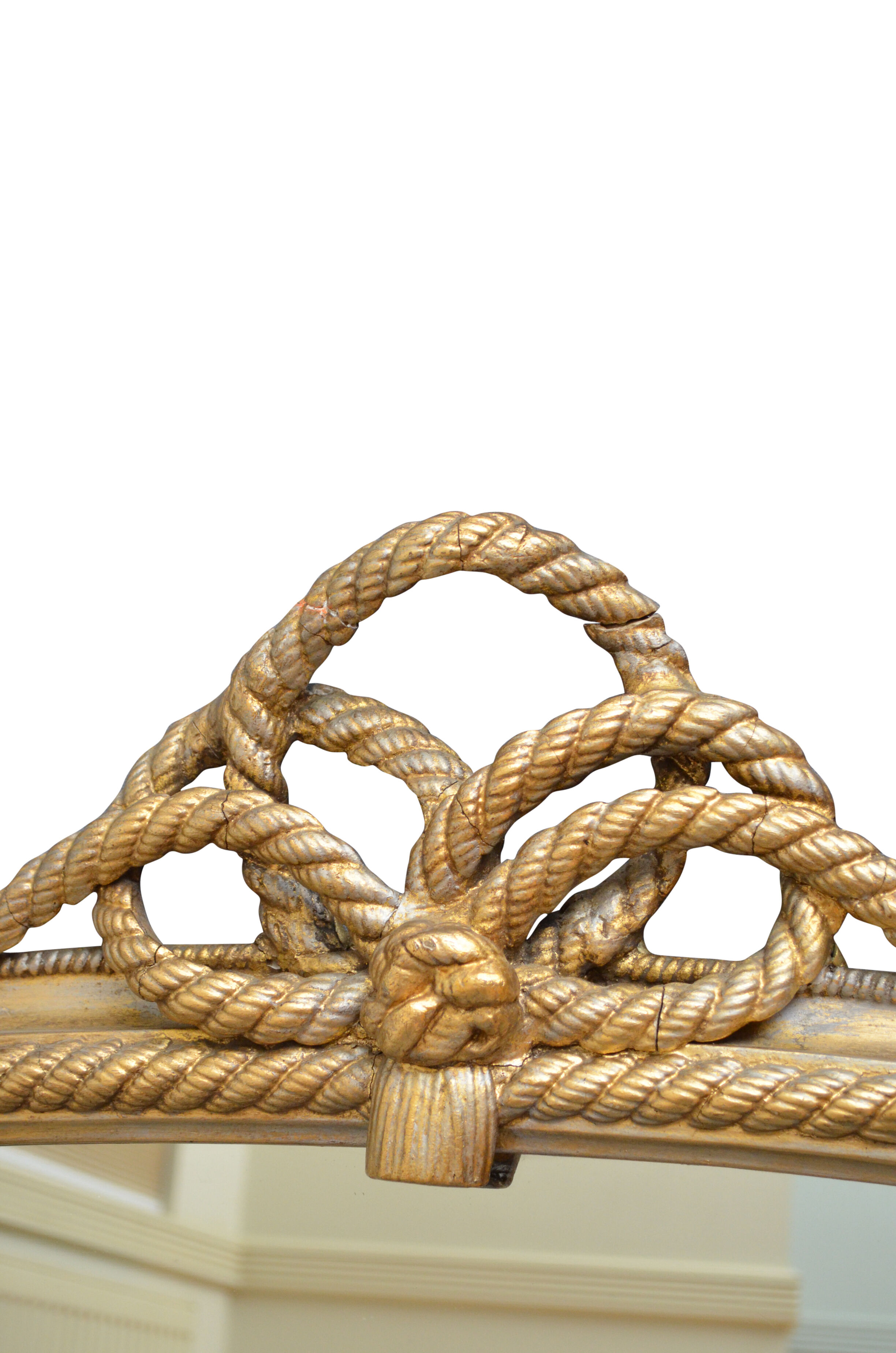 Victorian gilded wall mirror