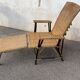 Wicker chaise longue