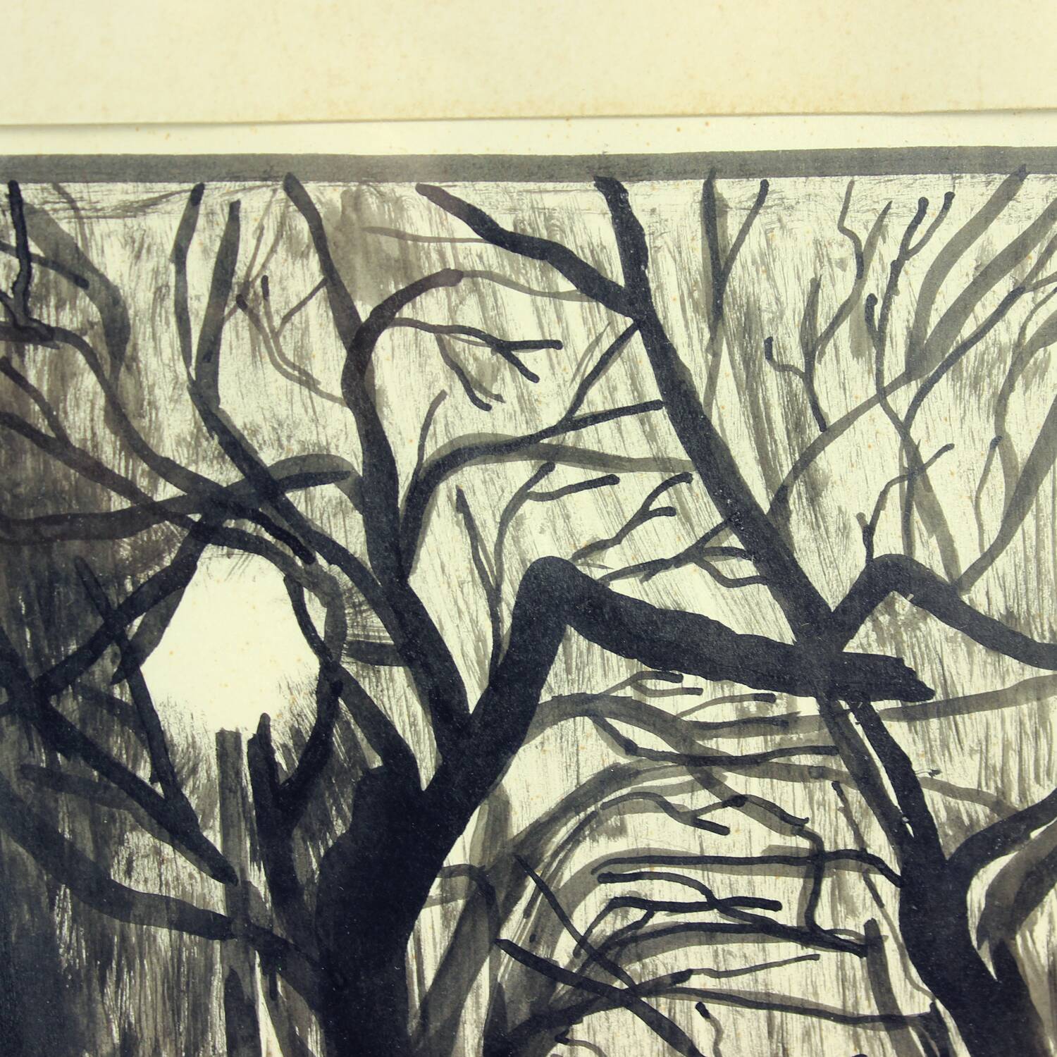Ensemble de 2 peintures sur papier, signées Sestak 1972
