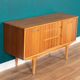 Retro Walnut 1960s Jentique Short Sideboard