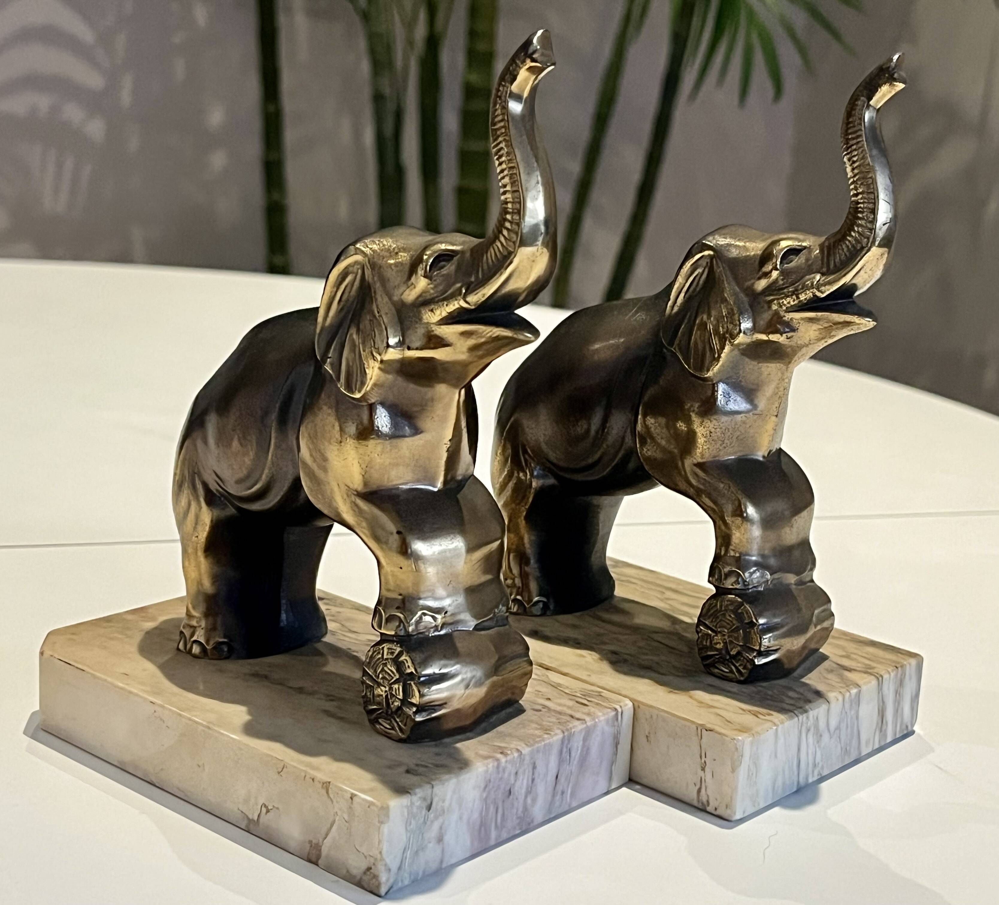 Elephant bookends - Art Deco - Very good condition