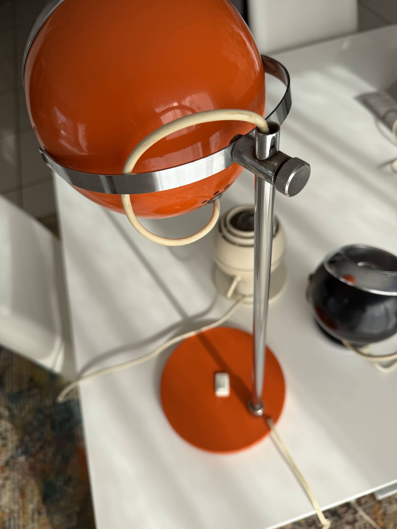 3 eyeball lamps space age