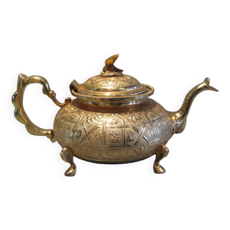 Manchester Royal Eagle Gilded Brass Teapot