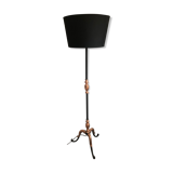 Black and copper lamp