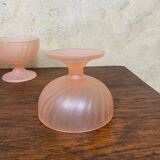 Set of 4 ice cream cups 1960 pink