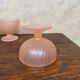 Set of 4 ice cream cups 1960 pink