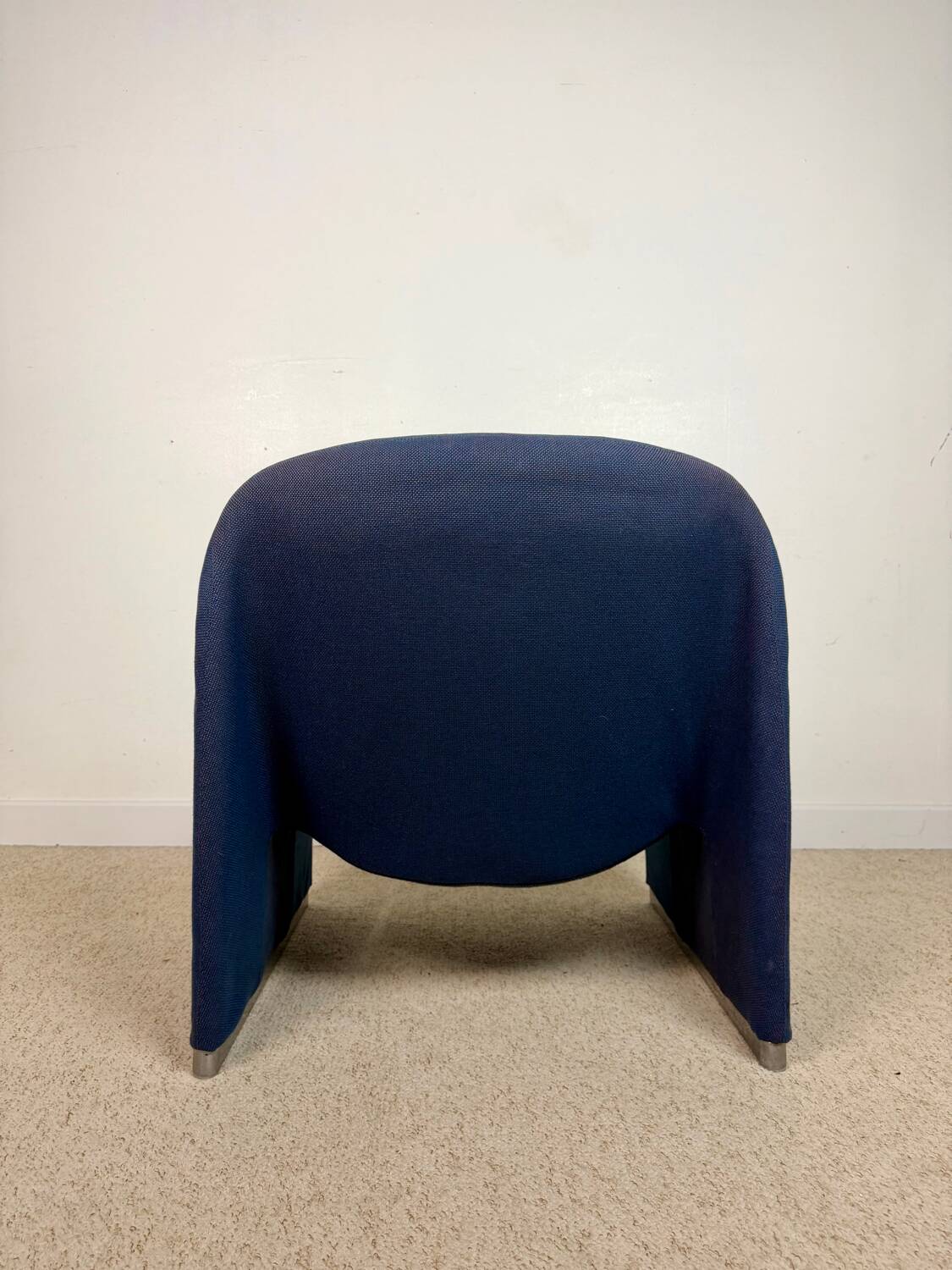 Alky armchair in blue fabric by Giancarlo Piretti for Anonima Castelli