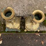 Old pair of candlesticks