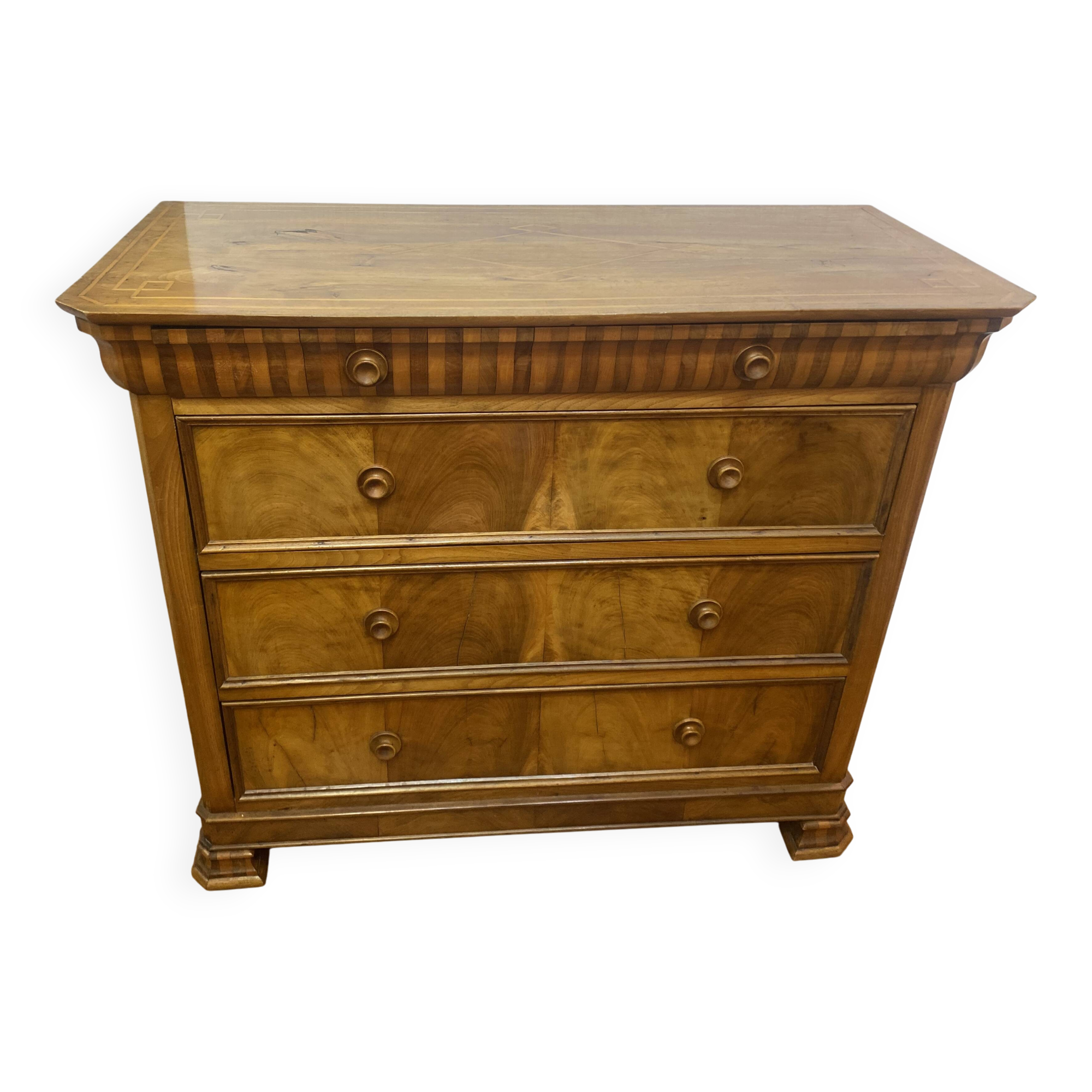 Louis Philippe chest of drawers in cherry wood