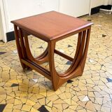 Teak trundle coffee table