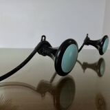 Wall-mounted coat rack, 3 hooks in Bakelite and metal, 1950s/60s