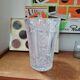 Vintage geometric cut crystal vase - 1970