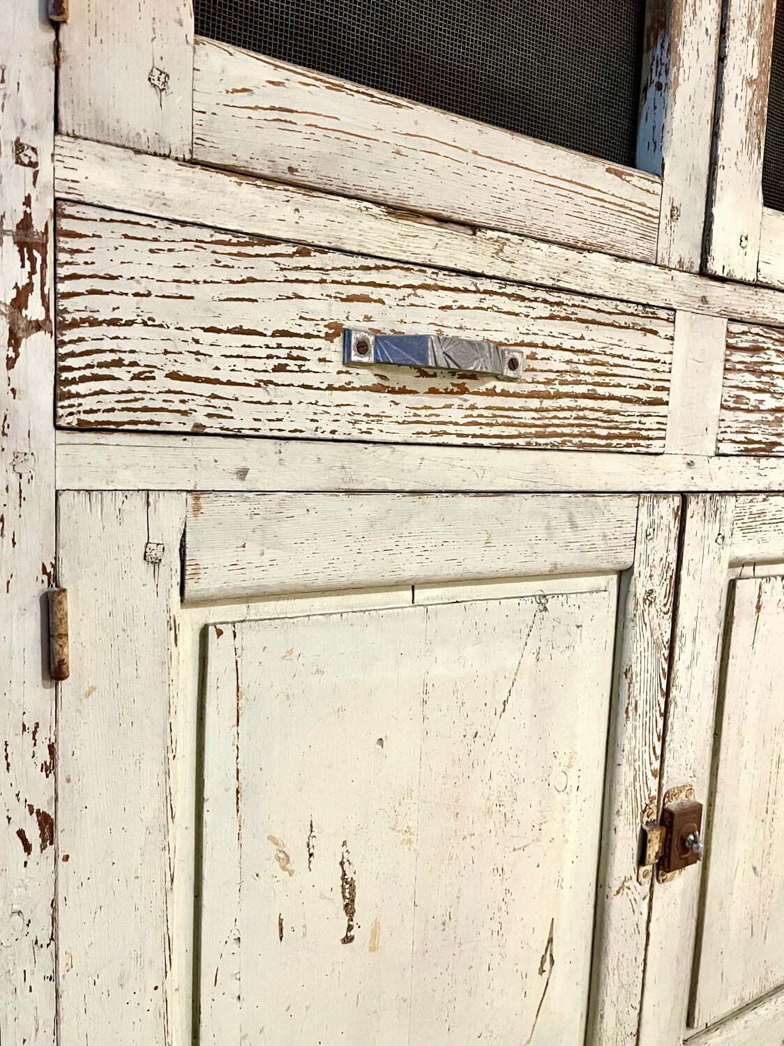 Buffet, dresser, pantry in patinated wood
