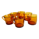 6 vintage Duralex coffee cups