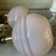 Pair of wall lights in wood, brass, and pink opaline.