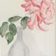 Watercolor rose and soliflore