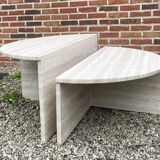 Table basse en travertin, Up&up ronde