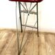 Vintage folding stool Libellule – Normafix – burgundy faux leather – years